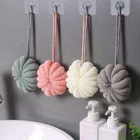 Pouf en maille de bain Boule de douche Éponge de bain exfoliante pour femmes et hommes Éponge de bain en luffa pour douche