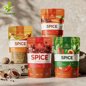 Bolsas de Plástico para Alimentos con Ventana Transparente, Impresión Personalizada, 100g/250g, Reutilizables, para Especias, Chile, Ajo y Condimentos - Product Image 4