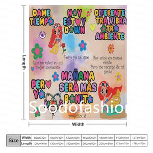 Manta de diseño de gran promoción En stock Lotes Precio barato delgado y grueso patrón <span class=keywords><strong>Karol</strong></span> <span class=keywords><strong>G</strong></span> Excedente Liquidación - Product Image 5