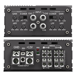 Amplificateur de voiture 4 canaux <span class=keywords><strong>classe</strong></span> <span class=keywords><strong>D</strong></span> 200WX4 4 ohms compact haute puissance pour audio automobile - Product Image 3