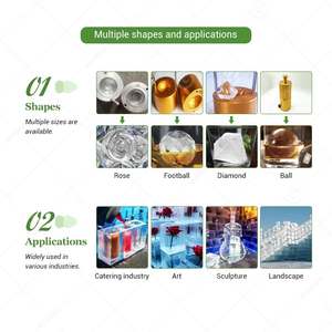 High-Tech 2 tonnes clair glace cristal brique bloc fabricant Machine industrielle Transparent 220V Source d'alimentation électrique moteur essentiel - Product Image 6