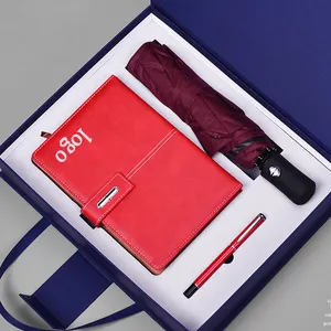 New Product Ideas 2024, Umbrella Promotional Gifts Set Customize Logo Corporate Gift For Women Merchandising Marketing/