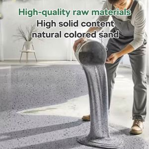 Revêtement de sol époxy auto-nivelant effet marbre, résistant à l'usure et durable DEQI, peinture pour sol, revêtement de sol époxy avec sable coloré - Product Image 3