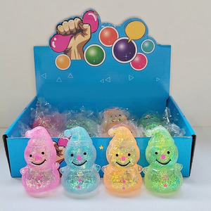 Party Gift Maltose Snowman Christmas Tree Squishy Toy Halloween Pumpkin Glitter Squeeze Toy Stress Relief Gift Halloween Ghost - Product Image 6