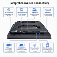 Ordinateur industriel embarqué personnalisé OEM à processeur Octa Core, écran IPS, Android 14, 10,1 pouces, DDR4 4 Go, 32 Go pour affichage numérique et kiosque