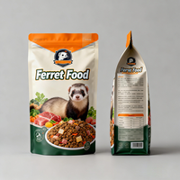 Sacs d'alimentation pour animaux personnalisés imprimés, sacs de stockage pour nourriture pour chiens et chats, sacs d'emballage pour aliments pour animaux résistants à l'humidité, sacs pour nourriture pour furets