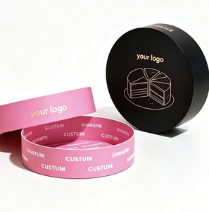 Custom Recyclable Luxury Food Grade <b>Cardboard</b> Can, Round Paper <b>Tube</b> Packaging for Tiramisu Cheesecake & Baked Desserts - Product Image 2