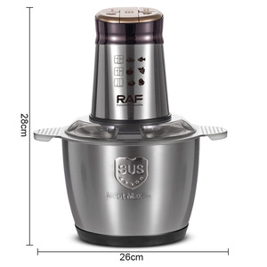 Procesador de Alimentos Eléctrico, Máquina para Fufu, 3.0L de Gran Capacidad, 300W, Tazón de Acero Inoxidable, Diseño para Picar, Mezclar y Moler Rápidamente - Product Image 4