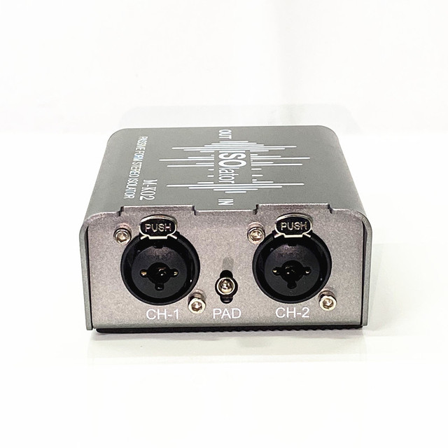 Two-way XLR Audio Isolator Supports Balanced/unbalanced signal Input/output