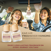 Cadeaux promotionnels en gros, logo personnalisé, désodorisant de voiture longue durée, parfum multifonctionnel, OEM pour l'intérieur des véhicules