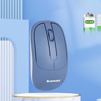 Souris sans fil Banda M60 2.4G, 3 boutons, récepteur USB, 1200 DPI, alimentée par batterie, portable, ABS, PC, logo OEM personnalisé, fabrication chinoise