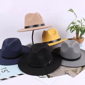 Unisex Luxury Wool Western Bands Keychain Custom Logo Belt Buckle and Cowboy Fedora Hats for Party Buy in Bulk