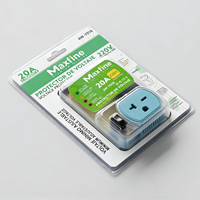 Protecteur de tension 220V 20A pour prise américaine simple, temporisation de 3 minutes, 130J, 170-260V, réglable, pour réfrigérateur, téléviseur, climatiseur, Amérique latine