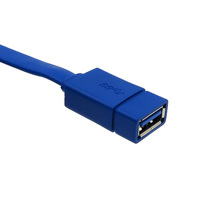 Cable de Extensión Plano USB 3.0 Macho a Hembra con Núcleo de Cobre Libre de Oxígeno para Teclado de Computadora, Ratón, Unidad Flash USB, Transferencia de Datos