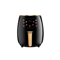Friteuse à air électrique multifonctionnelle, nouveau modèle domestique, avec fenêtre de visualisation transparente, four sans retournement, tout-en-un, transfrontalier