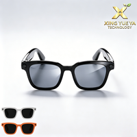 Gafas inteligentes V03 Pro con cámara de 8MP antivibración, cancelación de ruido con micrófono dual, transmisión WIFI, notas de reuniones, música BT y llamadas.
