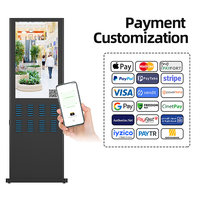 Station de recharge de location Nfc Pos à 48 emplacements de type commercial Partagez un gros échantillon de distributeur automatique de banque d'alimentation