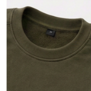 Sweat-shirt en molleton de coton pour homme, col rond, manches longues, pull décontracté, vêtements chauds pour l'hiver, logo personnalisé, vêtements OEM - Product Image 3
