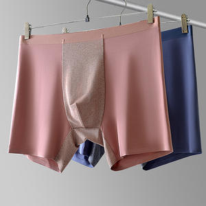 थोक मॉडल पुरुषों के अंडरवियर बड़े रेशम एंटीबैक्टीरियल क्रॉच सांस लेने योग्य और पुरुषों के लिए फ्लैट कॉर्नर अंडरवियर बॉक्सर - Product Image 1