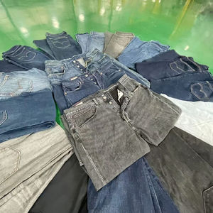 F8 Venta al por mayor Ropa usada Vaqueros de segunda mano Ropa usada Vaqueros de marca usados de alta calidad para hombres y mujeres - Product Image 3