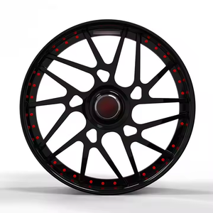 Cerchi Forgiati di Lusso RSCR in 2 Pezzi da 18 19 20 <span class=keywords><strong>21</strong></span> 22 23 24 26 28 Pollici a Canale Rovesciato Nero Lucido, Cerchi in Lega Personalizzati all'Ingrosso - Product Image 3