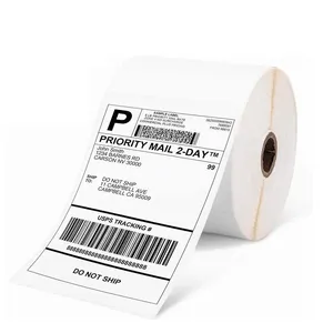 Professional 100X150 Mm Self-Adhesive Direct Thermal Shipping Label Top Coated Thermal Label
