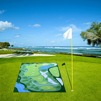 Tapis d'entraînement intérieur/extérieur pour le golf, tapis de pratique pour adultes et enfants, ensemble de jeu pour la cour