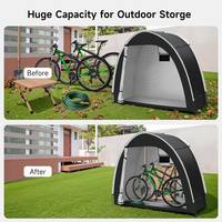 Abri de rangement pour vélos, tente de jardin quatre saisons imperméable et portable en tissu Oxford pour vélos, motos et équipements de jardin