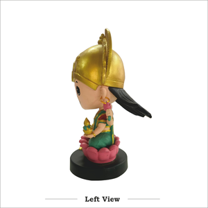 Laxmi Ji Bobblehead Dashboard Idol Resin Spiritual Car Dashboard Decoration Hindu Decorative <b>Statue</b> for Home Office Decor - Product Image 2