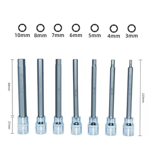 RF100162 Jeu de 7 clés à douille hexagonales longues 1/8-3/8 po en acier au chrome-vanadium OEM avec garantie de 3 ans - Product Image 3