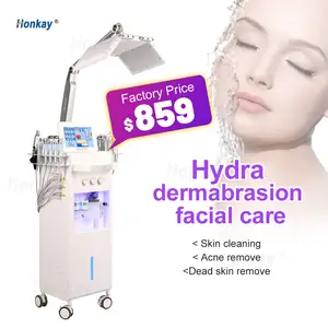 Hydra Machine Oxygenation 14 in 1 Face Deep Cleaning Diamond Dermabrasion Instrument with pdt led light therapy Wholesale