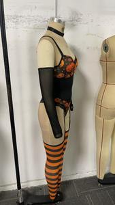 B31320 Halloween Cosplay Lencería <span class=keywords><strong>sexy</strong></span> Medias Mangas Discoteca Fiesta Disfraces <span class=keywords><strong>Calabaza</strong></span> Body <span class=keywords><strong>Mujer</strong></span> Lencería - Product Image 6