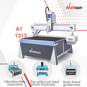 Wattsan A1 1313 Vacuum Table CNC Router Machine 1.5kw 2.2kw 3kw DSP A11 xk-1313 cnc