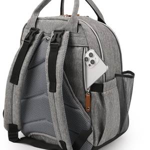 Organisateur de trucs pour bébés Distributeur de mouchoirs en papier humide Bouteille Poches isolées <span class=keywords><strong>Queen</strong></span> Designer <span class=keywords><strong>Sac</strong></span> à <span class=keywords><strong>langer</strong></span> <span class=keywords><strong>Sac</strong></span> à dos - Product Image 2