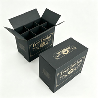 Cajas de Cartón para Bebidas al por Mayor, Cajas de Envío para Botellas de Vino, Diseño Personalizado, Caja de Papel para Whisky y Agua Mineral
