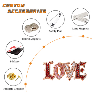 Pins en émail professionnels avec message <span class=keywords><strong>de</strong></span> bénédiction, badges inspirants en strass sur le thème <span class=keywords><strong>de</strong></span> l'amour, pins pour <span class=keywords><strong>la</strong></span> remise des diplômes, les anniversaires et l'amitié, pour cadeaux et décoration - Product Image 2