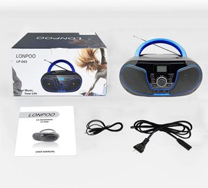 Radio FM portable de bureau avec écran LCD, Boombox Bluetooth, lecteur <span class=keywords><strong>CD</strong></span> 5.0, avec poignée - Product Image 5