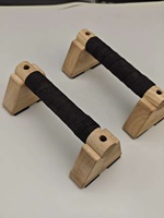 Poignée de support de barre en bois poignées de pompes accessoires de gymnastique d'exercice à domicile équipement de calisthénie