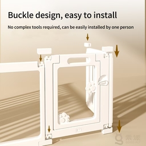 Recinto per Cani da Interno Moderno, Sicuro, Portatile, Impermeabile, in Plastica Semi-Trasparente, Nuovo Recinto Pieghevole Stabile per Animali Domestici - Product Image 5
