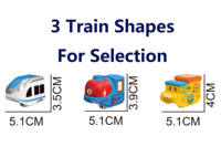 Cubo Magnético con Riel, Tren de Juguete de Plástico con Carga Electromagnética USB, Cultiva la Creatividad, Juguetes de Riel para Niños, Levitación Orbital