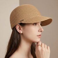 Sombreros de Paja Personalizados al por Mayor, Estilo Panamá, Parte Superior Plana, Protección Solar para Verano, Playa y Aire Libre, para Mujer
