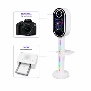 Nuova stampante compatibile con <span class=keywords><strong>iPad</strong></span> e SLR per la festa di nozze aziendale per Selfie e per chiosetta fotografica portatile Vintage in legno - Product Image 4
