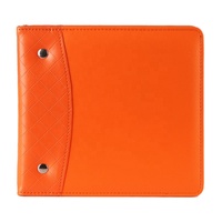 Reliure à anneaux en cuir PU pour bébé, format A5, petite mini reliure pour menu, facture, classeur budgétaire avec trous d'anneaux