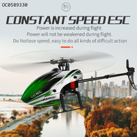 Hélicoptère télécommandé vert 6ch professionnel pour adultes 2.4G longue distance
