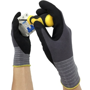 Vente en gros cheep lyzs gants gants huile de construction guantes <span class=keywords><strong>maxiflex</strong></span> personnalisé nitrile résistant aux produits chimiques gants de travail hommes réutilisables - Product Image 5