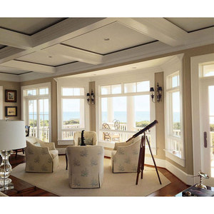 Finestre a battente a uragano in stile francese con soffitto a pavimento aperto in alluminio fisso in alluminio temperato in lega di alluminio orizzontale - Product Image 1