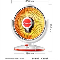 Petit ventilateur chauffant électrique de bureau à tube de quartz 600W, chauffage rapide, oscillation automatique, air chaud, personnalisable, export