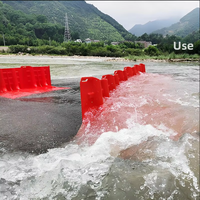Barrera de Control de Inundaciones de Plástico ABS en Forma de L, Móvil y Desmontable, Dispositivo de Control de Inundaciones para Garajes Subterráneos