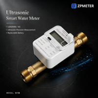 Medidor de Agua Inteligente de Alta Precisión, Sistema de Lectura Remota NB-IoT LoRaWAN, Medidor de Flujo Ultrasónico para Gestión de Agua en Ciudades Inteligentes, IP68