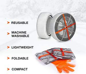 Chaussettes Auto pour Véhicules Particuliers, Véhicules Utilitaires et Camions, Chaussettes à <span class=keywords><strong>Neige</strong></span> pour Pneus, Lot de 2 - Product Image 3